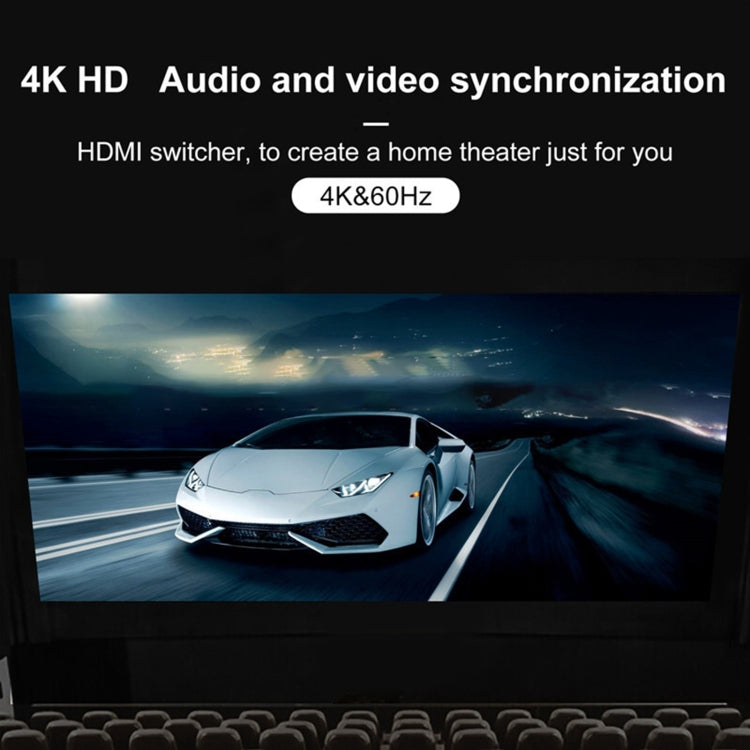 Conmutador bidireccional HDMI 3 x 1 4K 60Hz con cable HDMI flexible, Bi-Direction