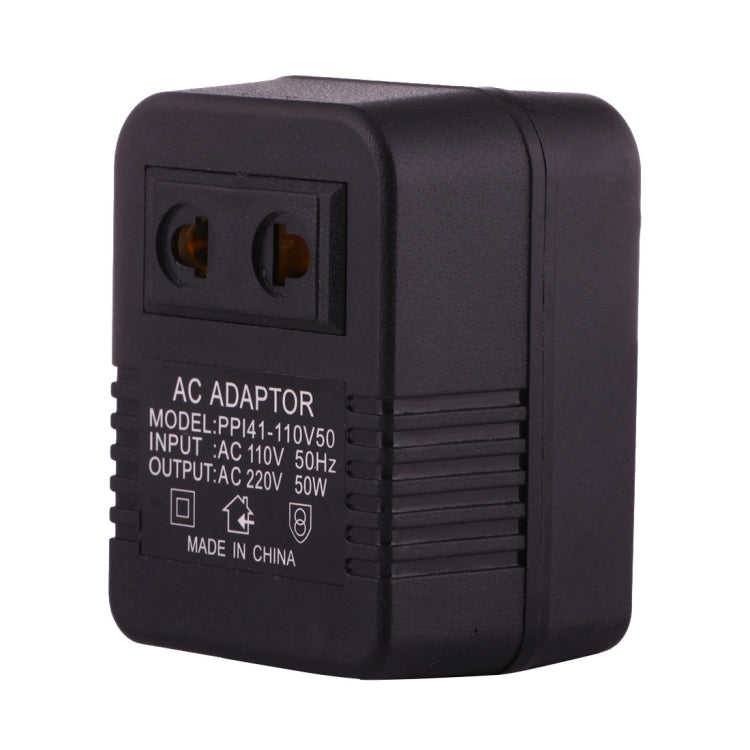 Adaptador de toma de corriente alterna de 110V a 220V 50W, enchufe UE/EE. UU. a enchufe estadounidense, 110V to 220V 50W