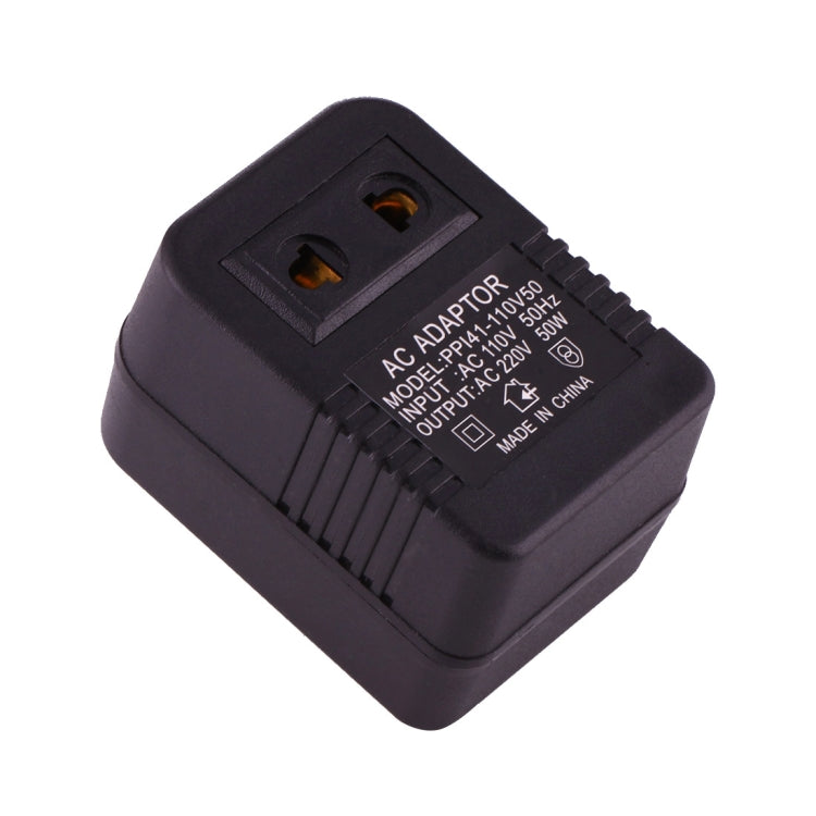 Adaptador de toma de corriente alterna de 110V a 220V 50W, enchufe UE/EE. UU. a enchufe estadounidense, 110V to 220V 50W