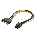 Cable de alimentación Sata para tarjeta de vídeo gráfica PCI Express de 20cm SATA de 15 pines a 6 pines, SATA 15 Pin to 6 Pin Female