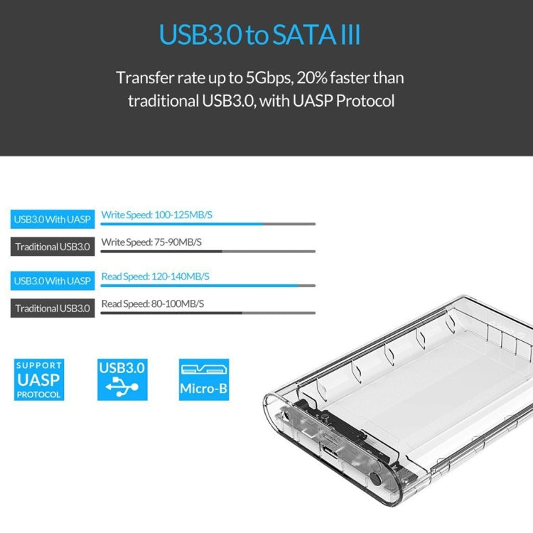 ORICO 3139U3 3,5 pulgadas SATA HDD USB 3,0 Micro B caja de almacenamiento de disco duro externo, USB 3.0 (3.5 inch)