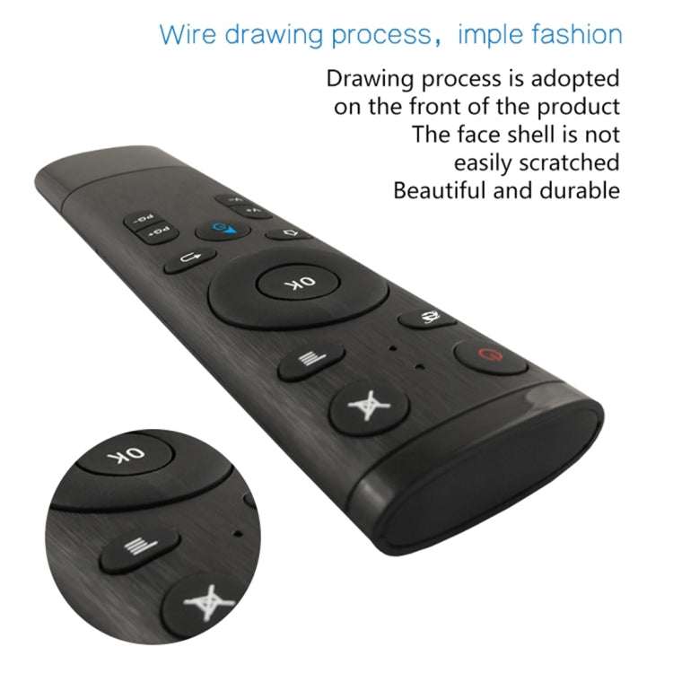 Q5 2.4G RF 3D Cepillado Moda Somatosensorial Universal Air Mouse Control Remoto
