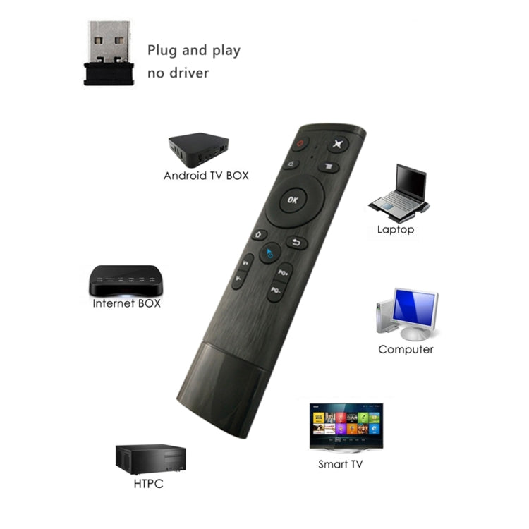 Q5 2.4G RF 3D Cepillado Moda Somatosensorial Universal Air Mouse Control Remoto