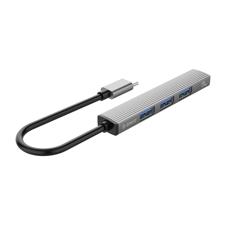 ORICO-AH-13-GY-BP Adaptador HUB USB 3.0 x 1 + USB 2.0 x 3 a USB-C / Tipo-C, AH-13