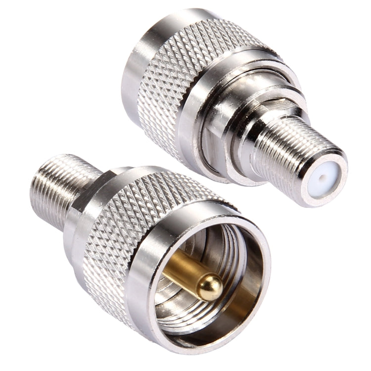 Conector F hembra a macho UHF, F Female to UHF Male