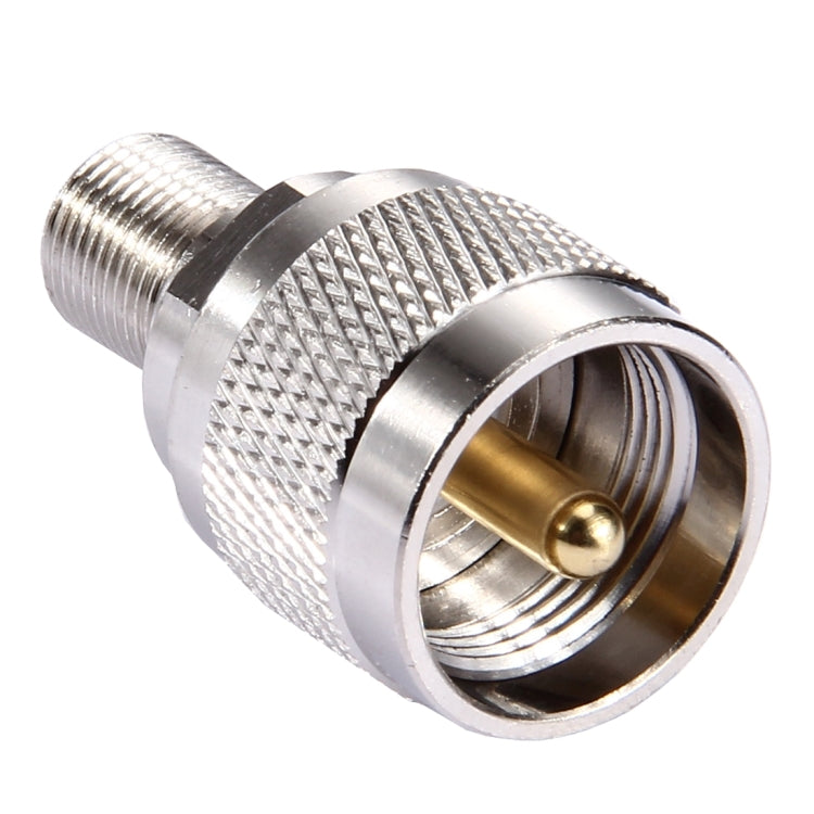 Conector F hembra a macho UHF, F Female to UHF Male