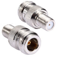 Conector N hembra a F hembra, F Female