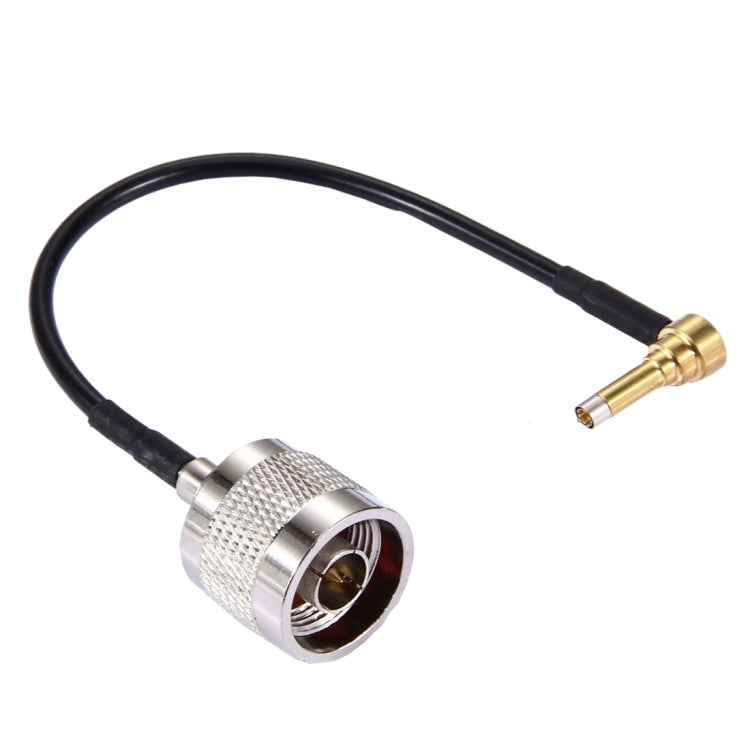 Cable IP-9 de 15 cm con codo de 90 grados a N macho RG174, 15cm IP-9 to N Male
