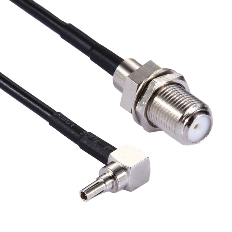 Cable CRC9 de 90 grados, 15cm, codo a F hembra RG174, CRC9 90° Elbow to F Female
