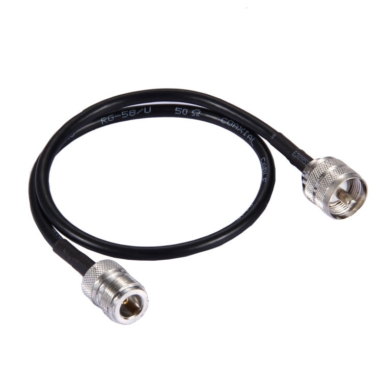 Cable UHF Macho a N Hembra RG58 de 50cm, 50cm UHF Male to N Female
