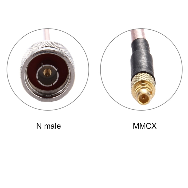 Cable MMCX a N Macho RG316 de 15cm, 15cm MMCX to N Male