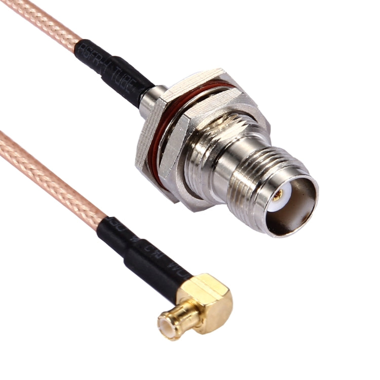 Cable TNC hembra a MCX macho codo de 90 grados RG316 de 15 cm, TNC Female to MCX Male