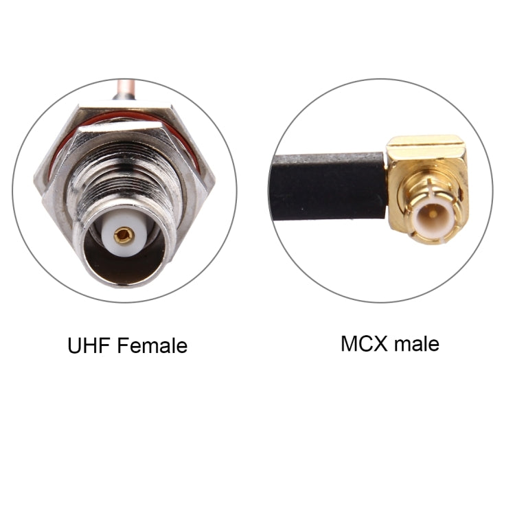 Cable TNC hembra a MCX macho codo de 90 grados RG316 de 15 cm, TNC Female to MCX Male