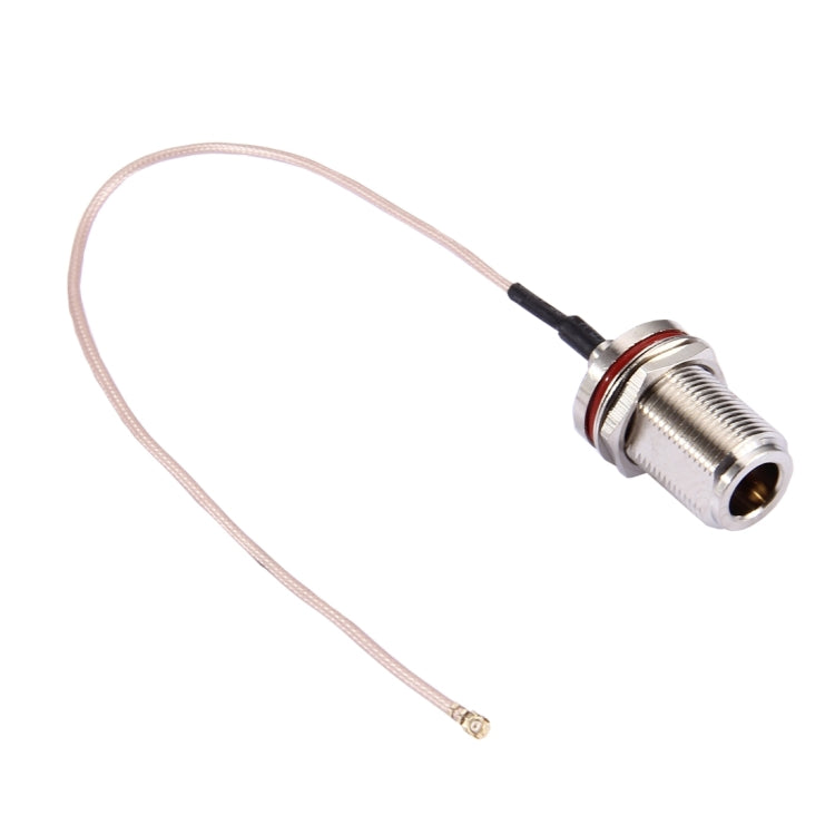 Cable RG178 IPX a N Hembra de 25cm, 25cm N Female Pink