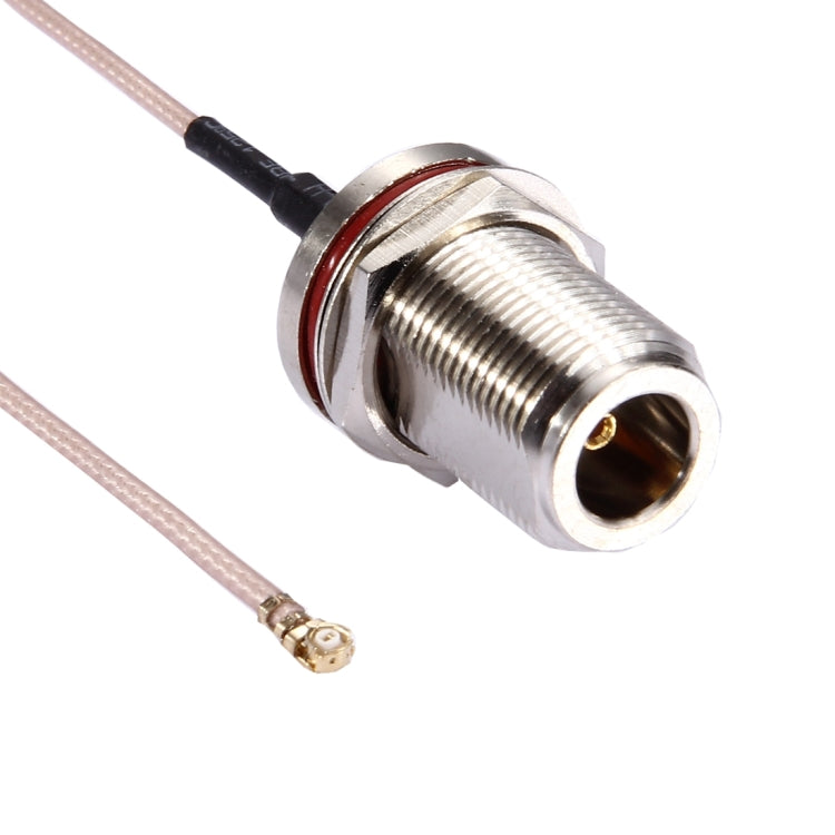 Cable RG178 IPX a N Hembra de 25cm, 25cm N Female Pink