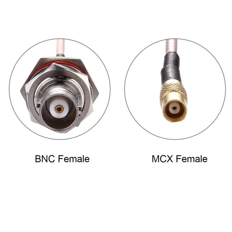 Cable BNC hembra a MCX hembra RG316 de 20 cm, 20cm