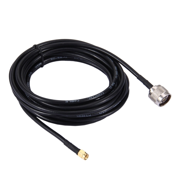 Cable RP-SMA Macho a N Macho RG58 de 5m, 5m RP-SMA Male to N Male