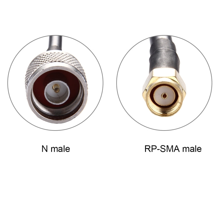 Cable RP-SMA Macho a N Macho RG58 de 5m, 5m RP-SMA Male to N Male