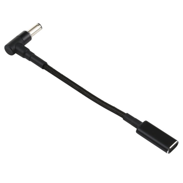 PD 100W 18,5-20V 6,0 x 0,6 mm Codo a USB-C / Adaptador tipo C Cable trenzado de nailon, 6.0 x 0.6mm