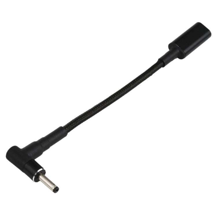 PD 100W 18,5-20V 3,0 x 1,0 mm Codo a USB-C / Adaptador tipo C Cable trenzado de nailon, 3.0 x 1.0mm
