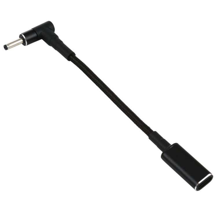 PD 100W 18,5-20V 3,0 x 1,0 mm Codo a USB-C / Adaptador tipo C Cable trenzado de nailon, 3.0 x 1.0mm