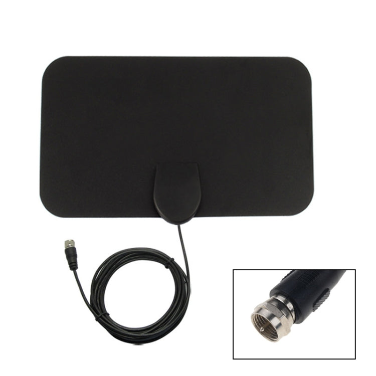 AN-1001 Antena HDTV interior de 5dBi/25dBi con adhesivo de doble cara, VHF170-230/UHF470-862MHz, AN-1001
