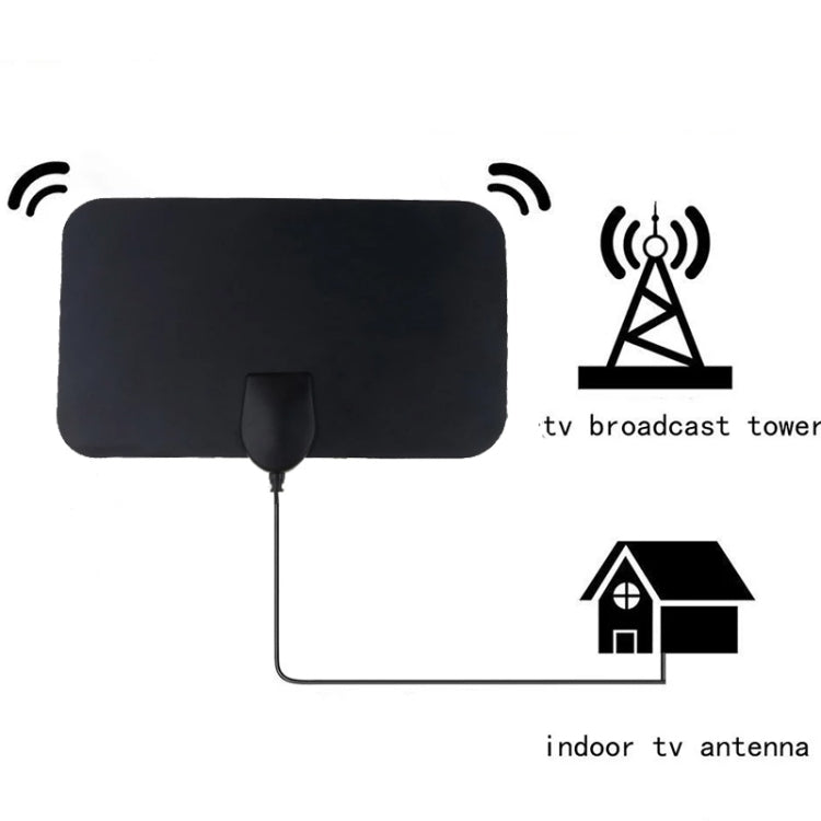 AN-1002 Antena HDTV interior de 5dBi/25dBi con ventosa, VHF170-230/UHF470-862MHz, AN-1002