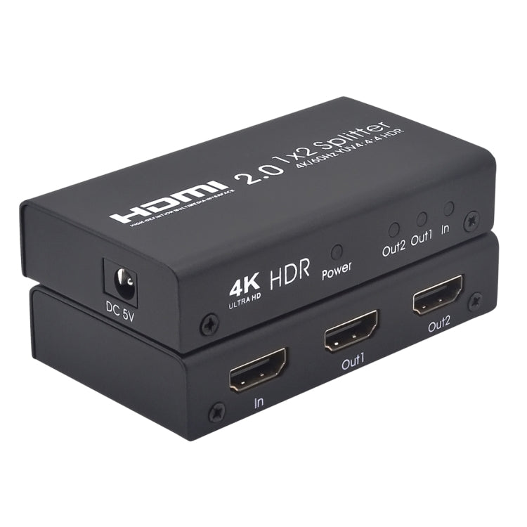 AYS-12V20 HDMI 2.0 1x2 4K Ultra HD Conmutador Divisor, 1x2 4K
