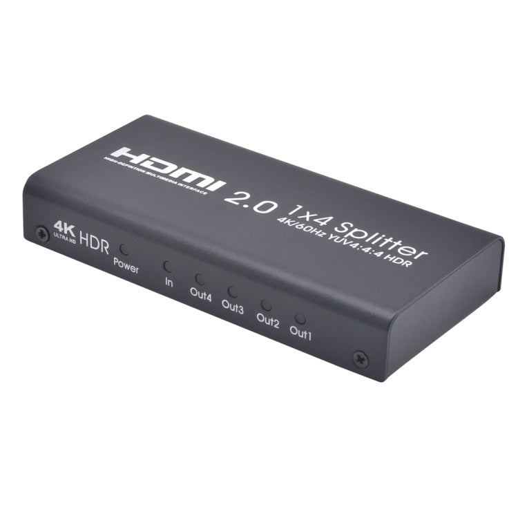 AYS-14V20 HDMI 2.0 1x4 4K Ultra HD Conmutador Divisor, 1x4 4K