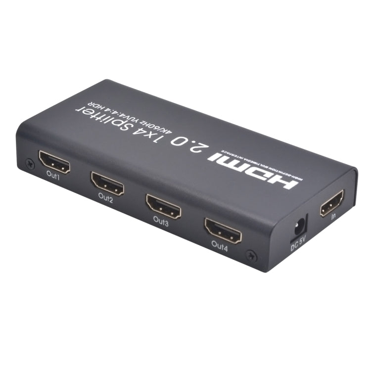 AYS-14V20 HDMI 2.0 1x4 4K Ultra HD Conmutador Divisor, 1x4 4K