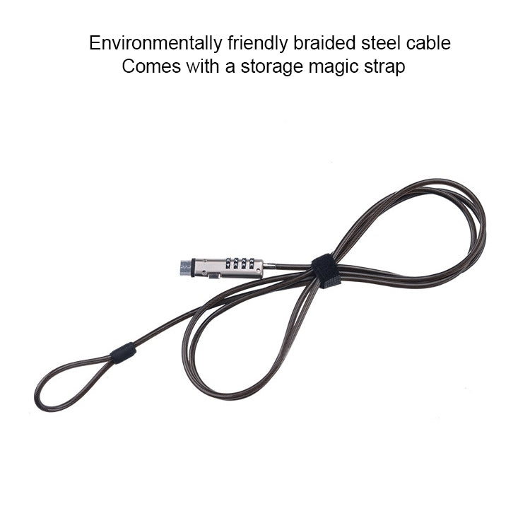 Cerradura de seguridad universal para computadora portátil con interfaz USB, USB Interface
