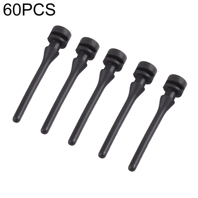 60 PCS 40mm Anti Vibración Amortiguación Suave Goma de Uñas Silicona Tornillo de Ventilador de Computadora, 60 PCS 40mm, 60 PCS 40mm (Blue)