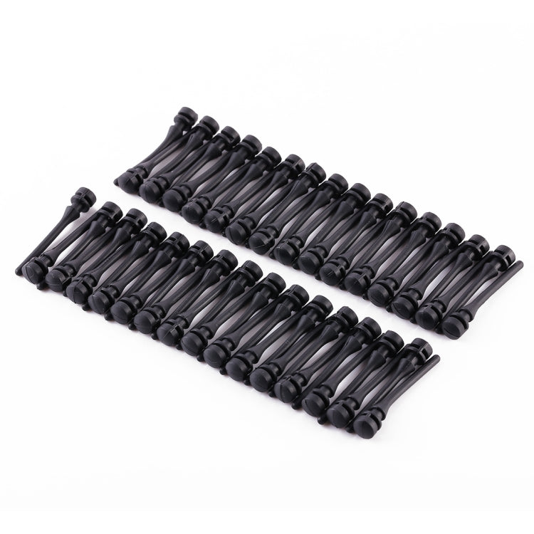 60 PCS 40mm Anti Vibración Amortiguación Suave Goma de Uñas Silicona Tornillo de Ventilador de Computadora, 60 PCS 40mm, 60 PCS 40mm (Blue)
