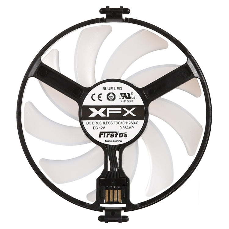 Enfriador GPU, ventilador para tarjetas gráficas, tarjetas VGA, Enfriador para XFX RX470 RX480, con luz roja, Red Light