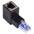 Convertidor RJ45 macho a hembra, adaptador de extensión de 90 grados para Cable de red Ethernet Cat5 Cat6 LAN, 90 Degrees Up