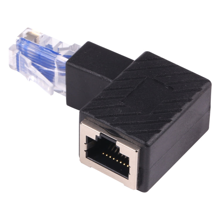 Convertidor RJ45 macho a hembra, adaptador de extensión de 90 grados para Cable de red Ethernet Cat5 Cat6 LAN, 90 Degrees Up