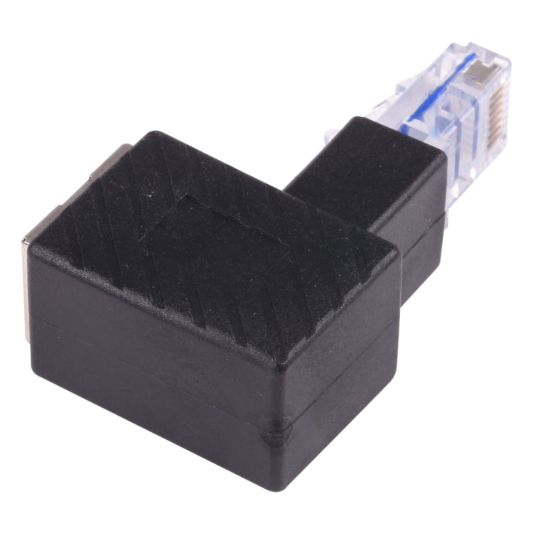 Convertidor RJ45 macho a hembra, adaptador de extensión de 90 grados para Cable de red Ethernet Cat5 Cat6 LAN, 90 Degrees Up