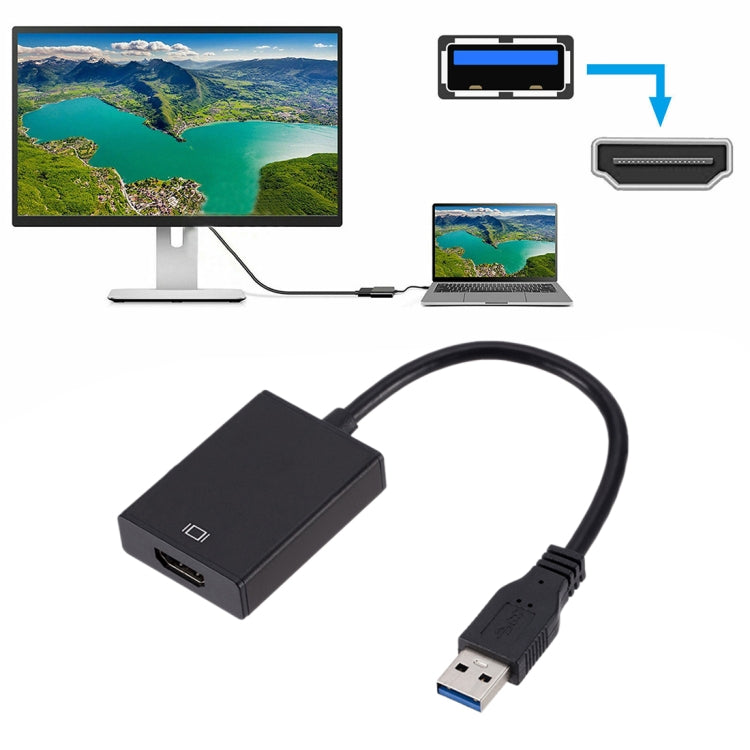 Cable convertidor de tarjeta gráfica externa USB3.0 a HDMI