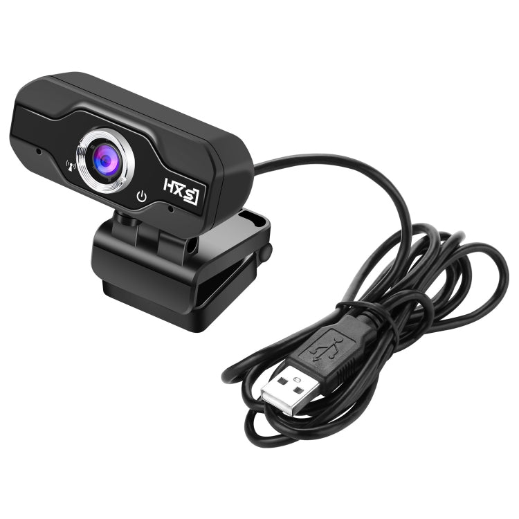 Cámara web HXSJ S50 30 fps 100 megapíxeles 720P HD para computadora de escritorio / portátil / Smart TV, con micrófono absorbente de sonido de 10 m, longitud del cable: 1,4 m, S50