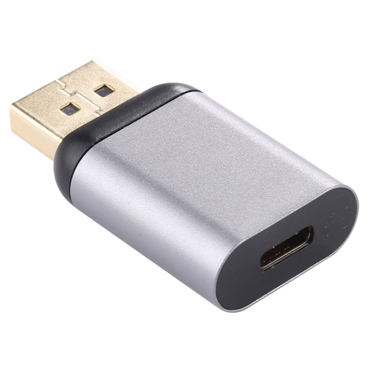 Adaptador de aleación de aluminio tipo C / USB-C hembra a macho DP grande, Type-C Female to Big DP Male