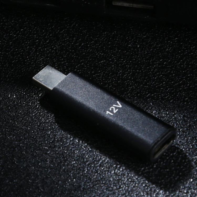 Adaptador de aleación de aluminio tipo C / USB-C hembra a PD de 12 V para Asus, 12V Type-C Female to PD
