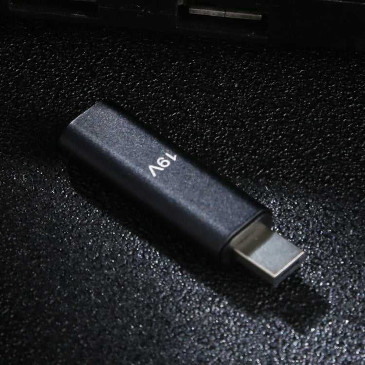 Adaptador de aleación de aluminio tipo C / USB-C hembra a PD de 19 V para Asus, 19V Type-C Female to PD(Black), 19V Type-C Female to PD(Silver)