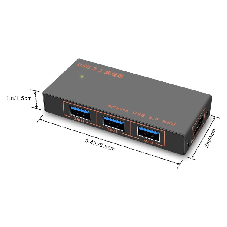 9573S 4 en 1 USB 3.0 Base de expansión convertidora HUB multifunción
