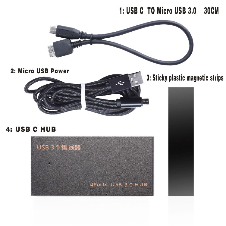 9573S 4 en 1 USB 3.0 Base de expansión convertidora HUB multifunción
