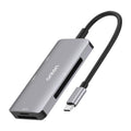 Onten 91882 5 en 1 USB3.0 x3 + SD + TF + CF Type-C / USB-C OTG Lector de tarjetas multifunción