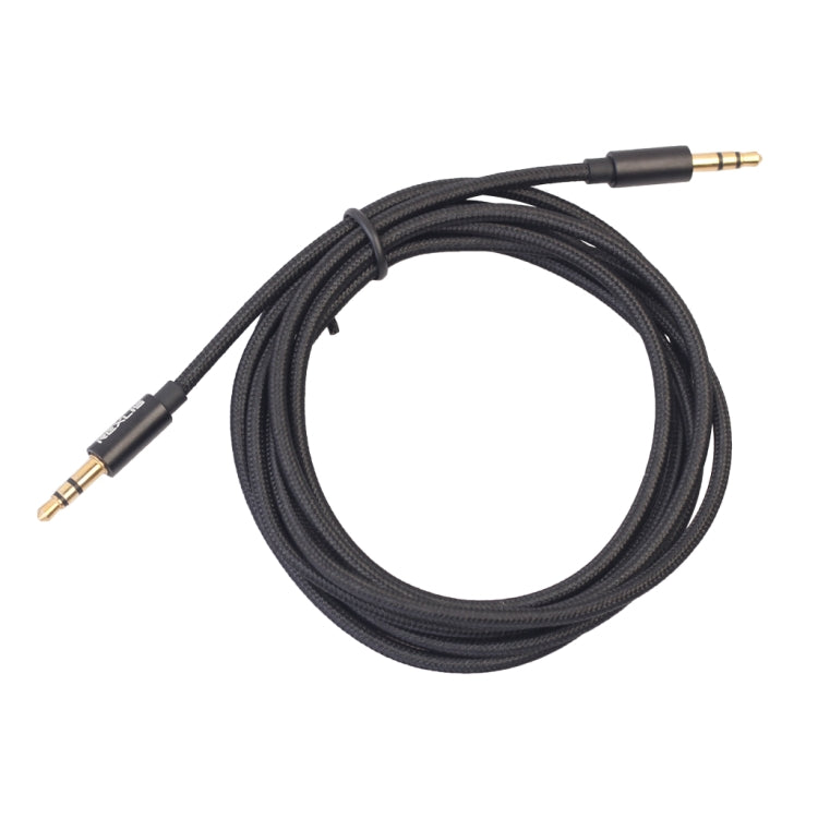 REXLIS 3629 Cable de audio AUX con conector estéreo para automóvil macho a macho de 3,5 mm chapado en oro para dispositivos digitales estándar AUX de 3,5 mm, longitud: 1,8 m, Length: 1.8m