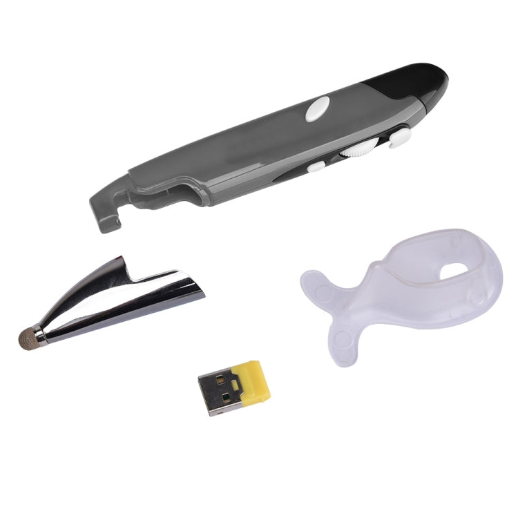 PR-06 Ratón óptico inalámbrico inteligente de 4 teclas con función de lápiz óptico, Grey, Blue, Red
