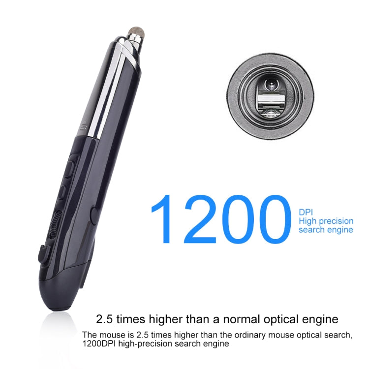 PR-08 Ratón óptico inalámbrico inteligente de 6 teclas con lápiz óptico y función láser, Laser Function Black, Laser Function Grey, Laser Function Blue, Laser Function Red, Laser Function White