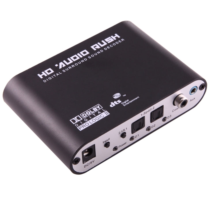 NEWKENG 51R DTS/AC3 a Analógico 5.1 Audio/Audio Estéreo Convertidor de Audio Digital Decodificador
