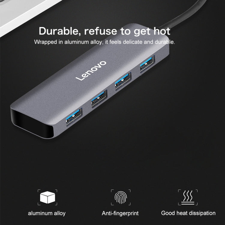 Lenovo C04 4 en 1 Tipo-C / USB-C a USB-C Convertidor Splitter Hub, C04